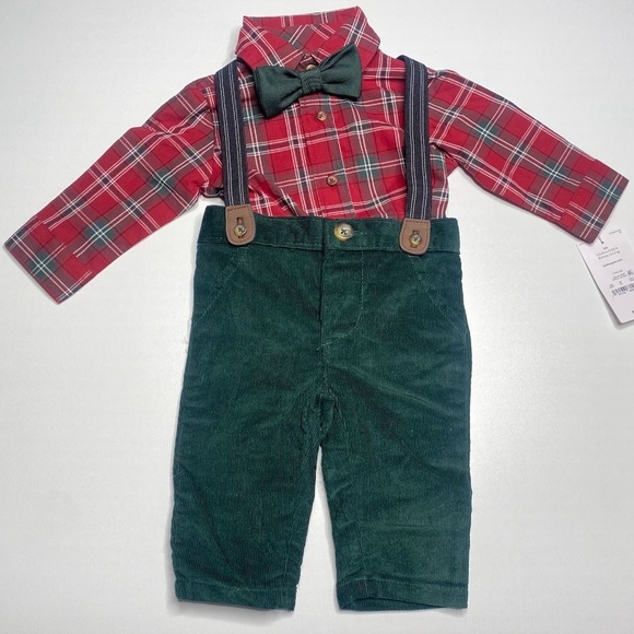 Carters Baby Boy Christmas 3 Piece Outfit Size 3 Months - Picture 2 of 5